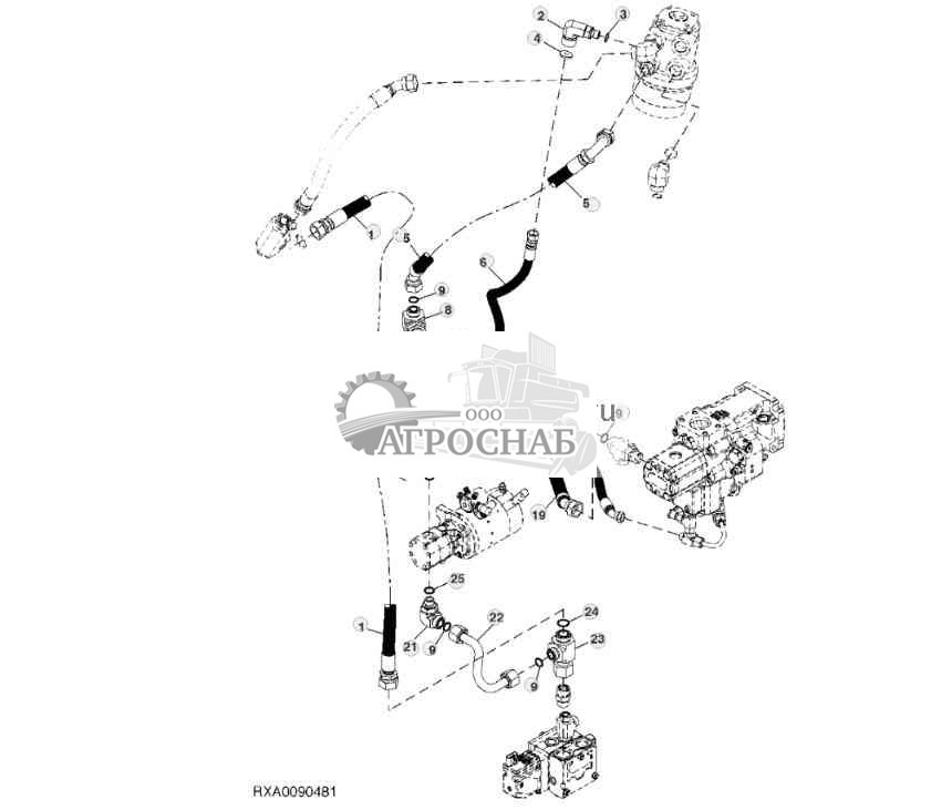 Secondary Steering Lines WAutoTrac™ European Version 